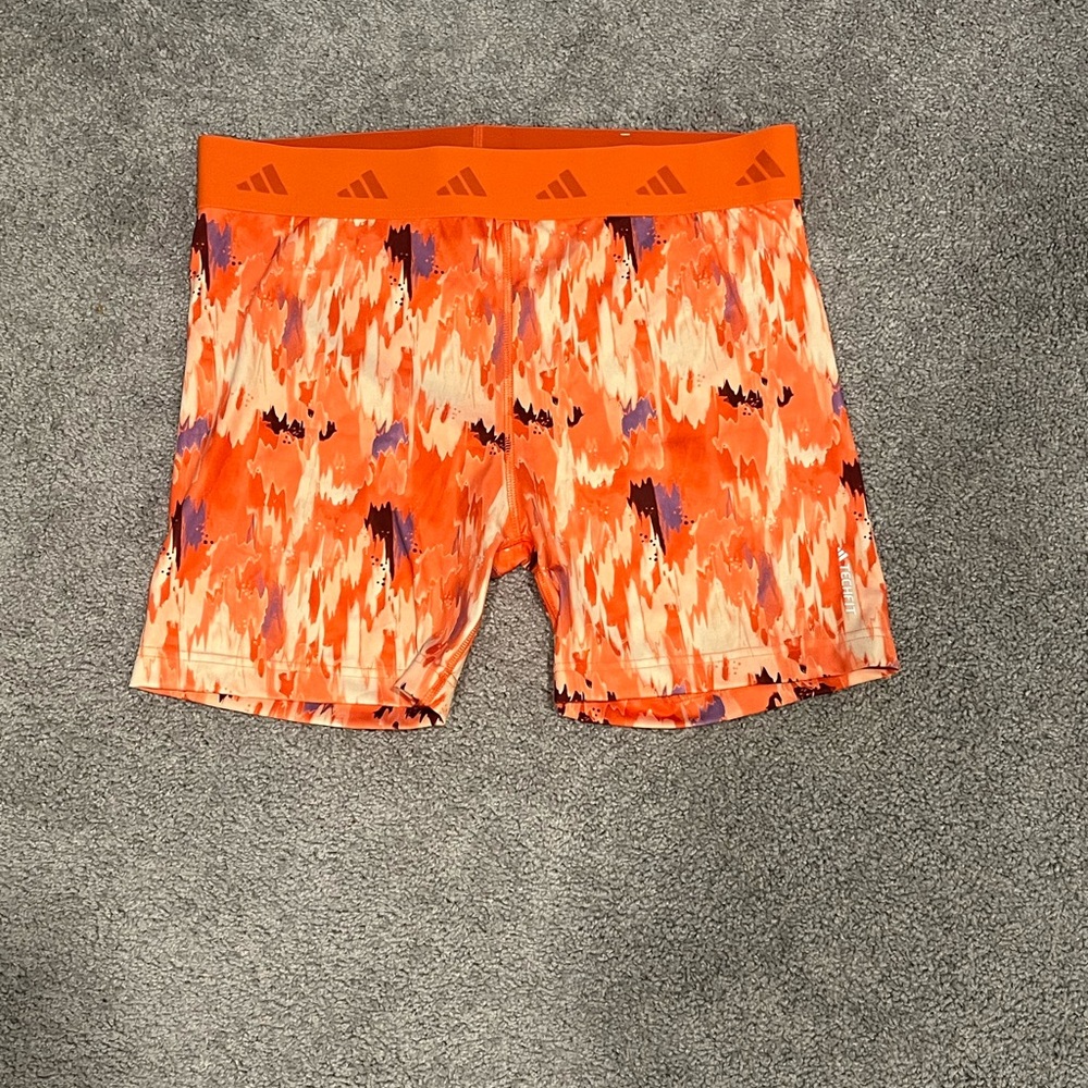 3/$20 Adidas White and Orange Athletic Shorts